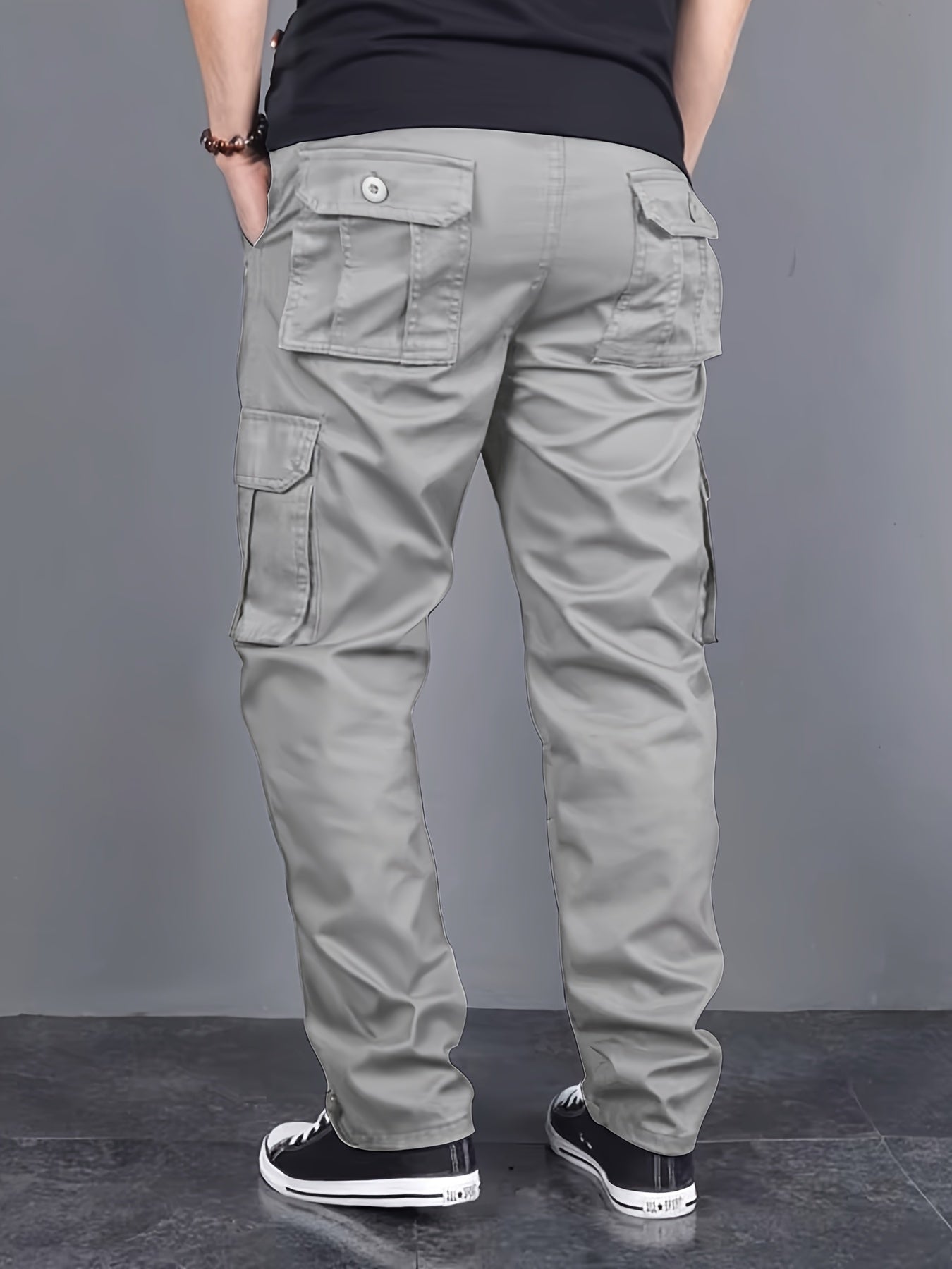 Summit™️ - Loose Fit Cargo Pants with Multi-Pockets and Drawstring for Men, Ideal for Outdoor