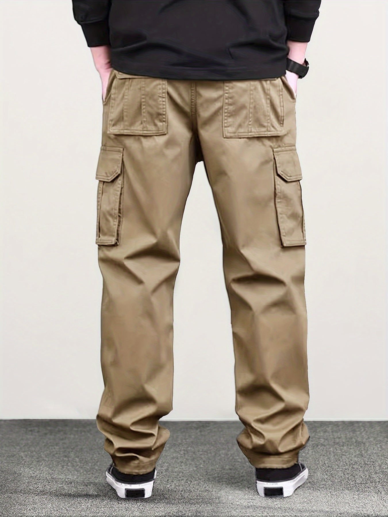Horizon™️ - Classic Cargo Pants with Flap Pockets and Drawstring Waist for Men, Loose Fit for Hiking, Fishing & Outdoor Camping