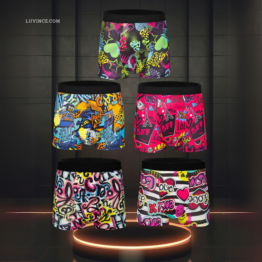 Luvince | 5 Pack Bright Color Boxers