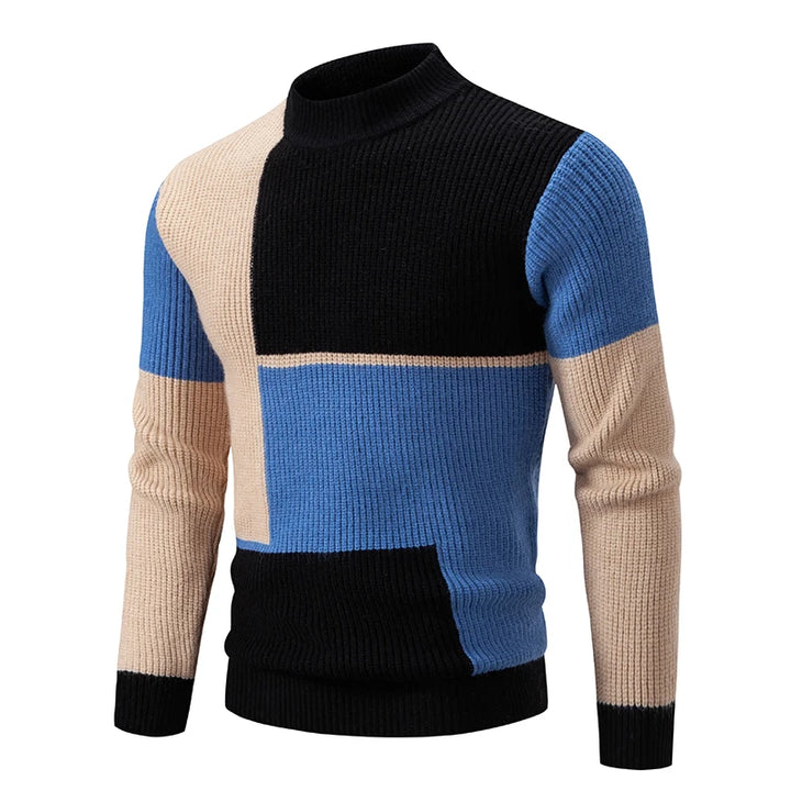 Jasper™ | Colorblock High-Neck Sweater
