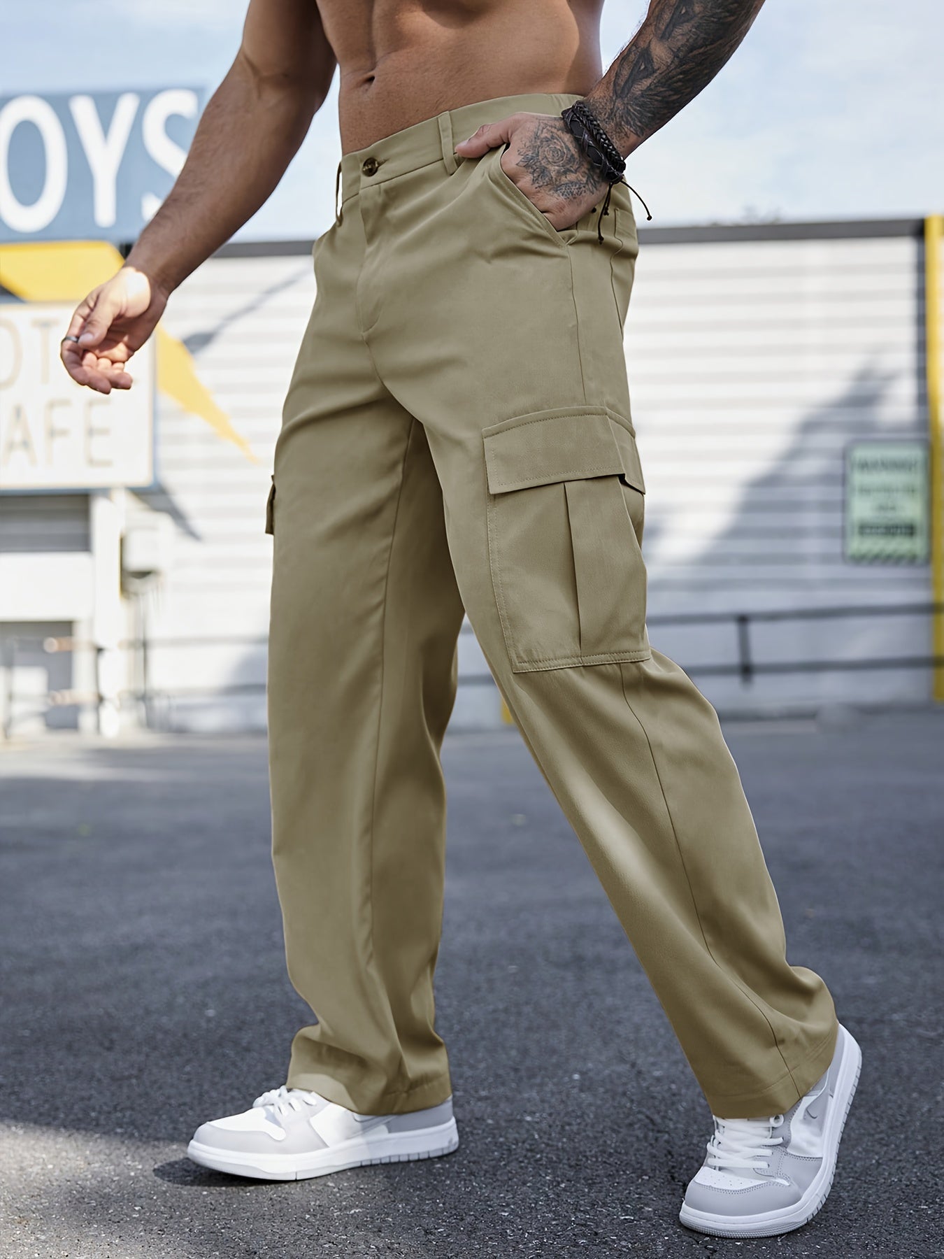 Amphy™️ - Regular Fit Non-Stretch Cargo Pants
