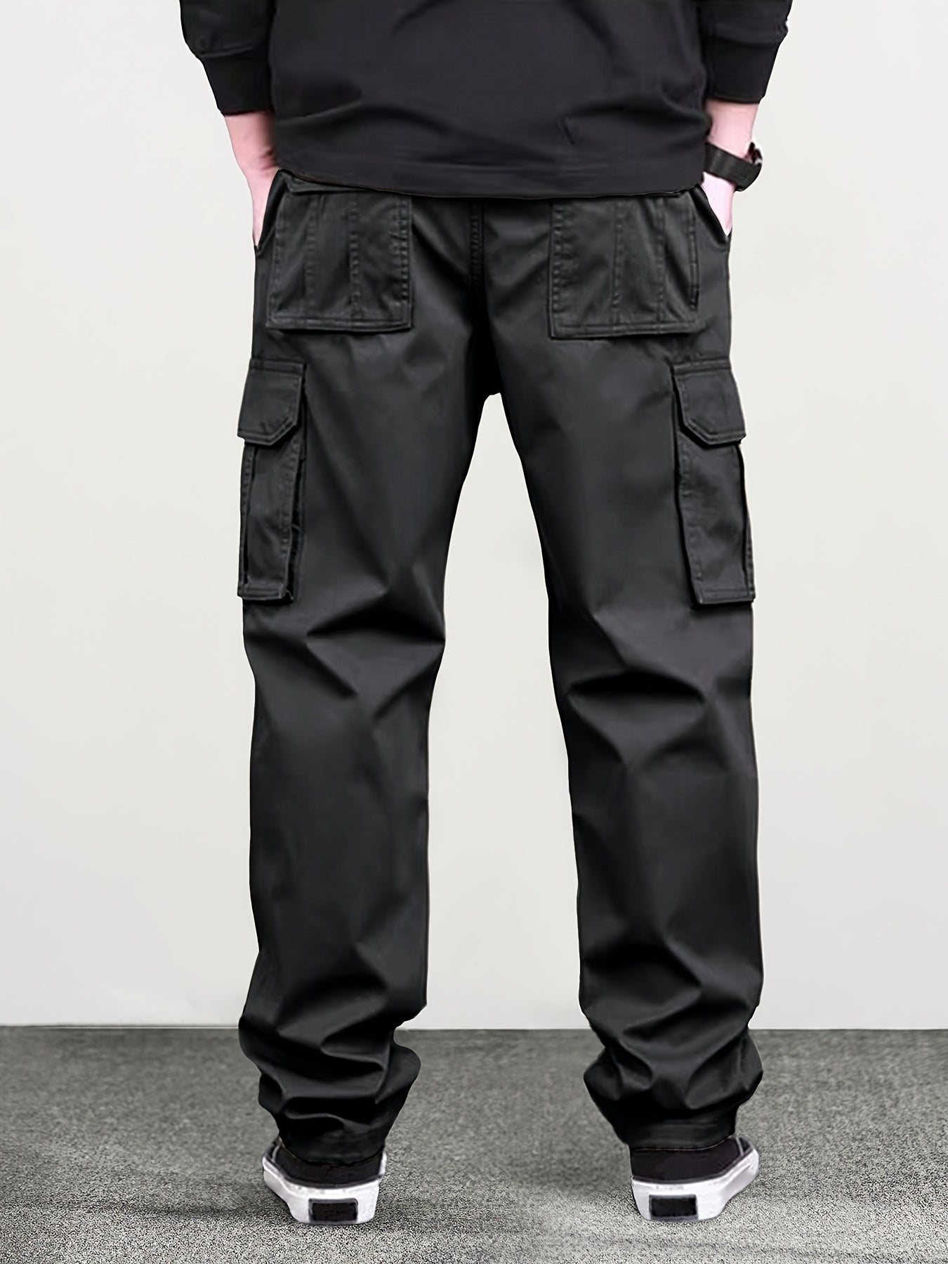 Horizon™️ - Classic Cargo Pants with Flap Pockets and Drawstring Waist for Men, Loose Fit for Hiking, Fishing & Outdoor Camping