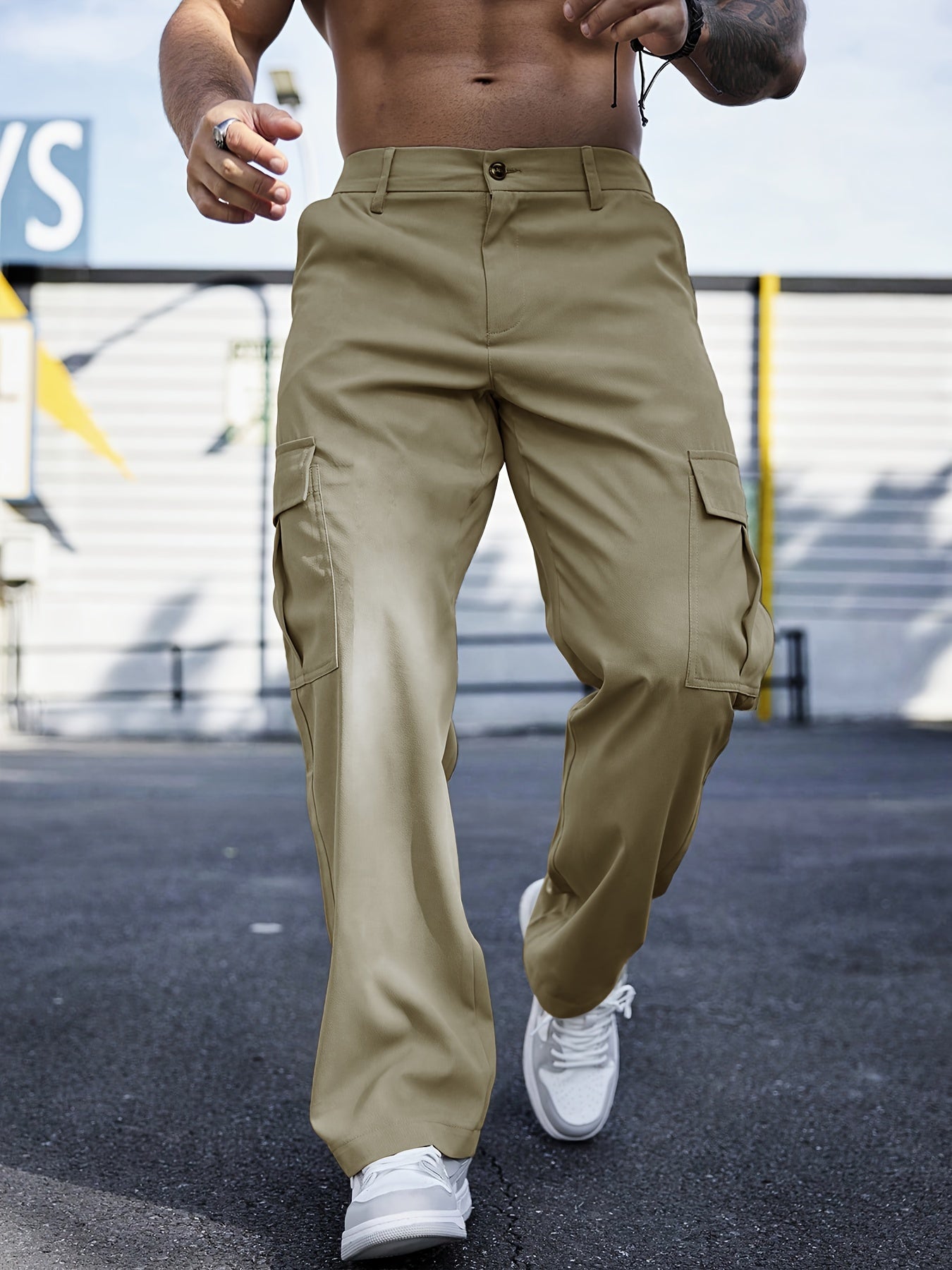 Amphy™️ - Regular Fit Non-Stretch Cargo Pants
