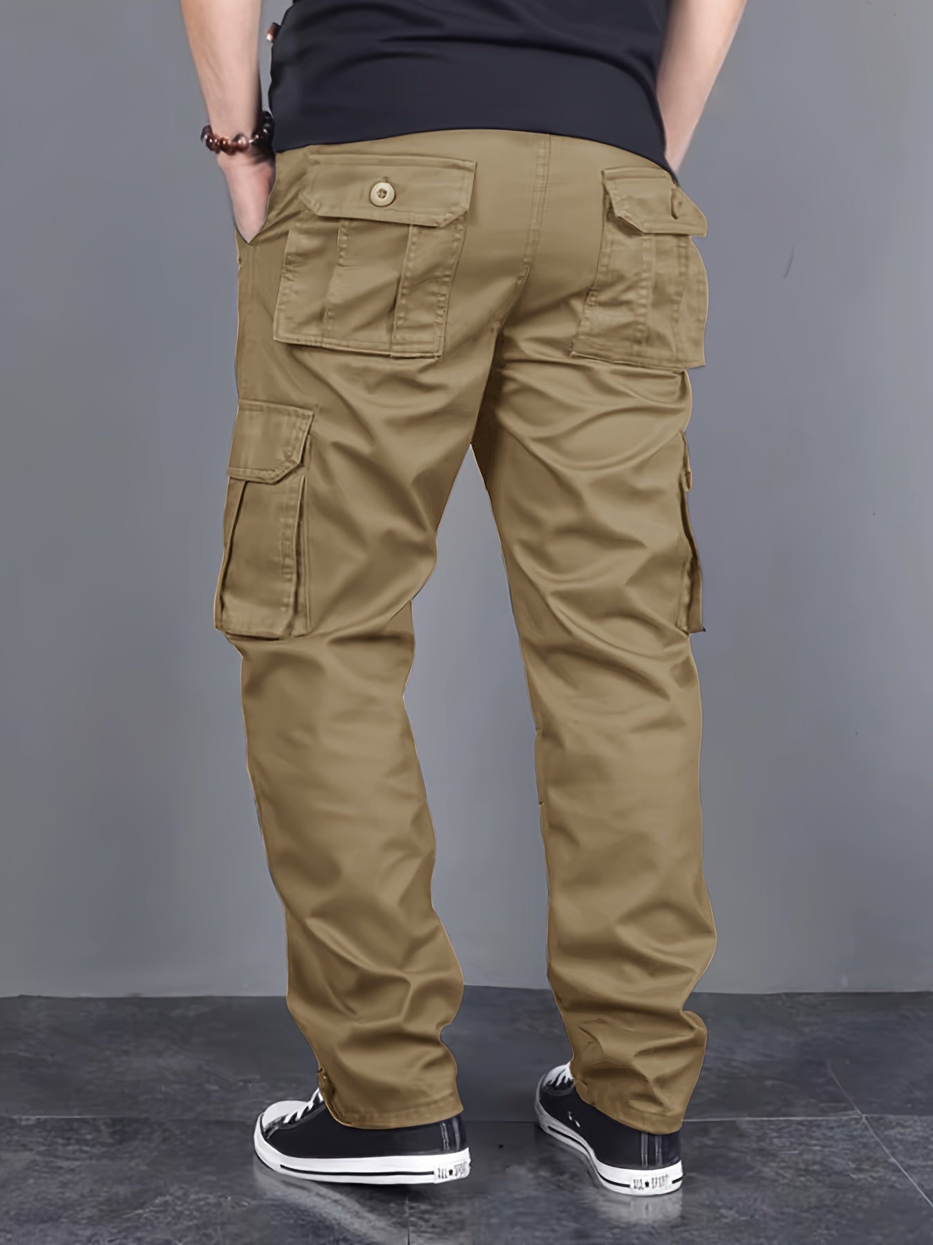Summit™️ - Loose Fit Cargo Pants with Multi-Pockets and Drawstring for Men, Ideal for Outdoor
