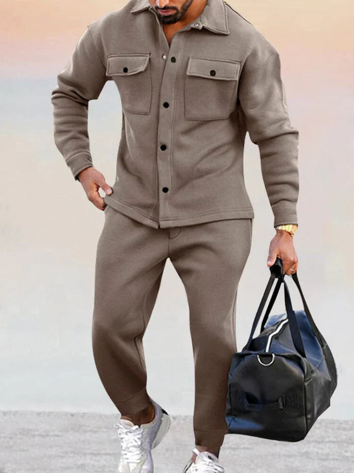 Veluxe™ | Athleisure 2-Piece Suede Set