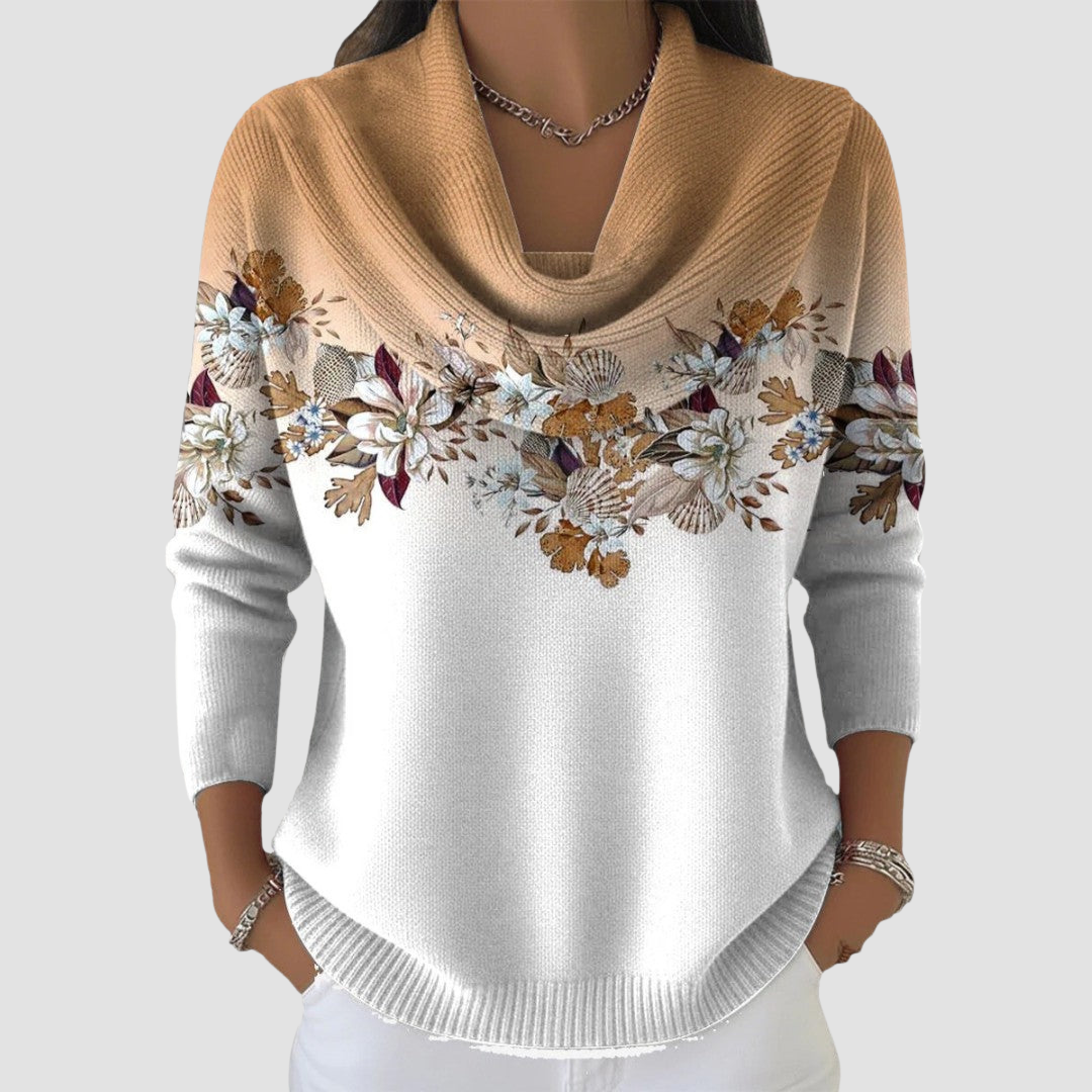 Noelle™ | Refined Floral Sweater