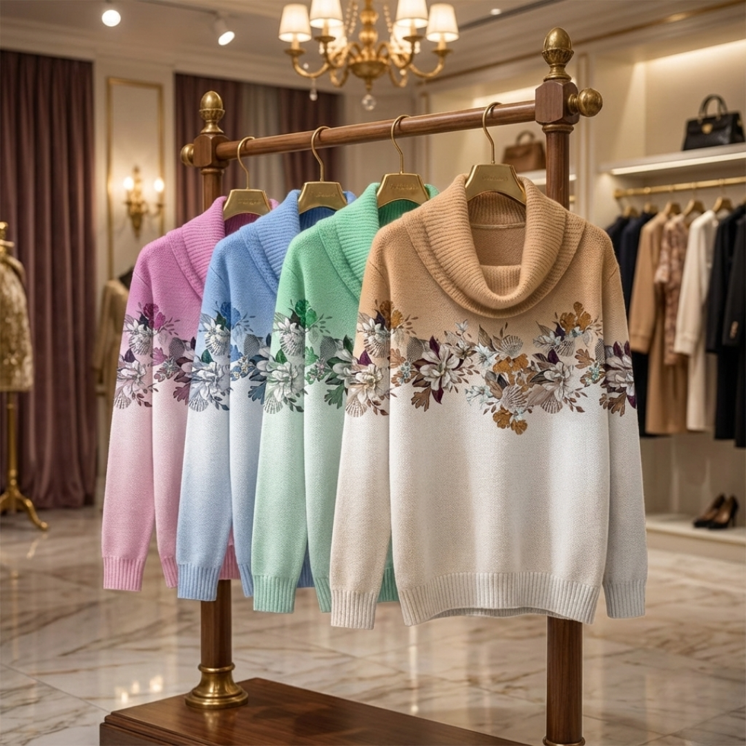 Noelle™ | Refined Floral Sweater