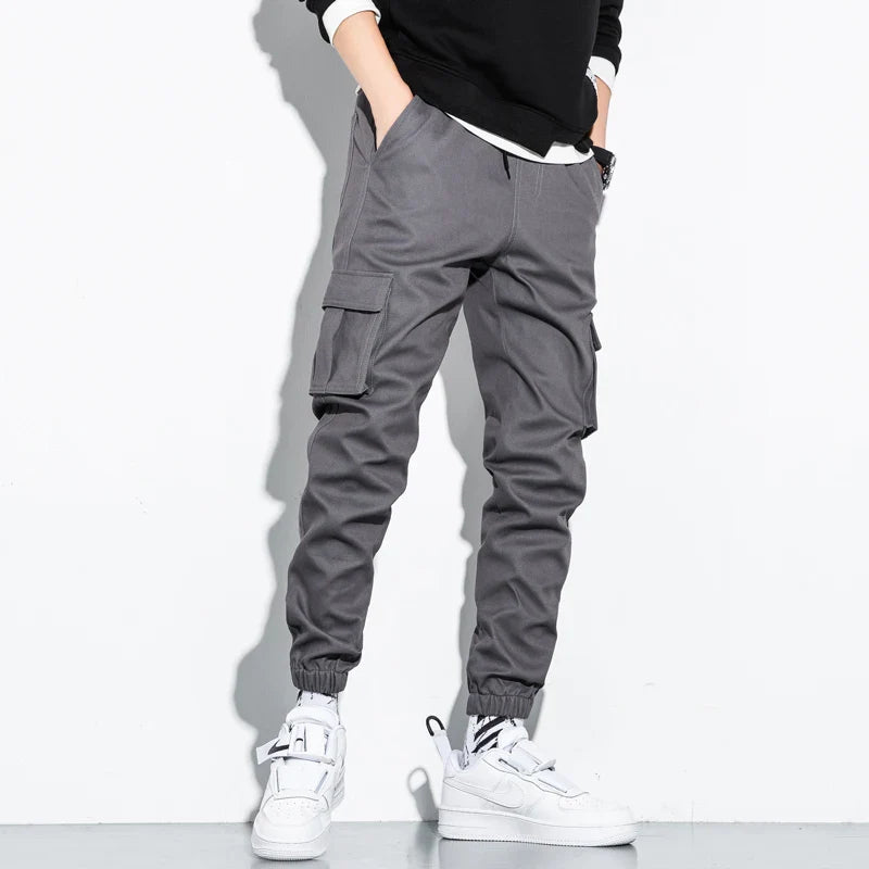 Aero™️ - Spring/Summer Cotton Drawstring Cargo Pants for Men