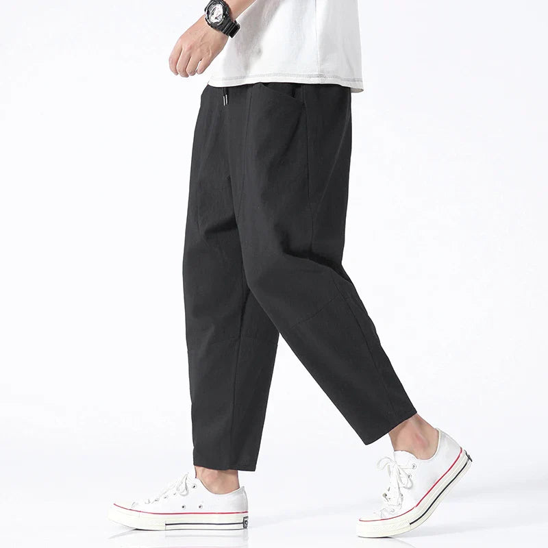 Dwight| Cropped Cotton Pants