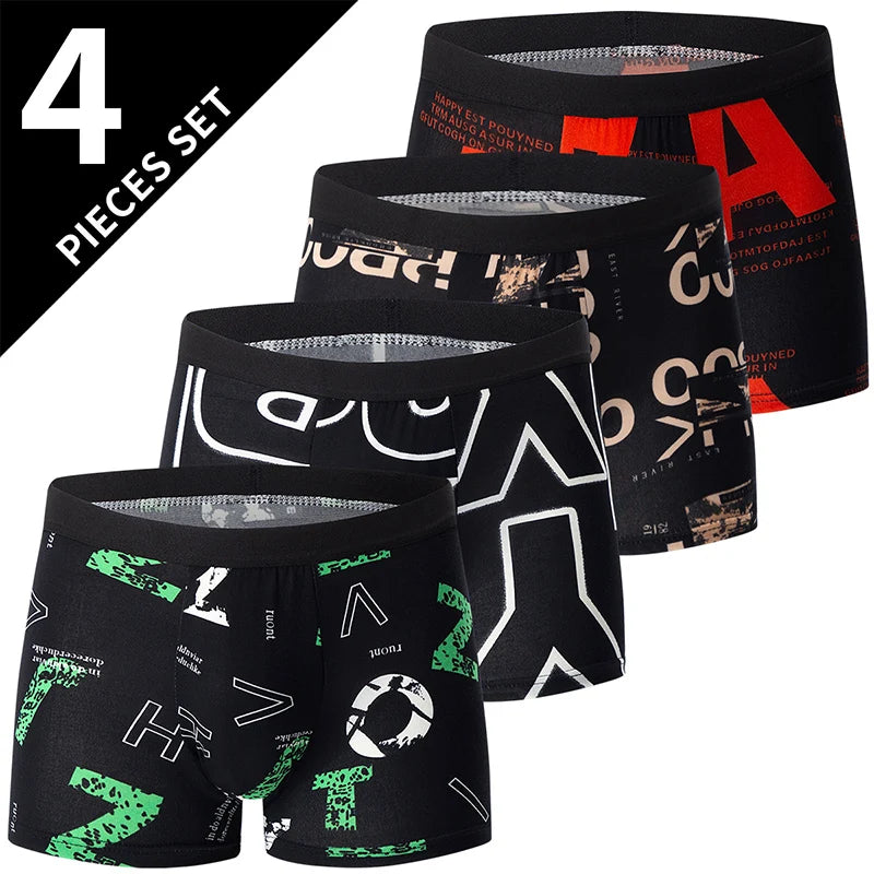 LUVINCE | 4-piece Premium Breathable Crotch Boxers