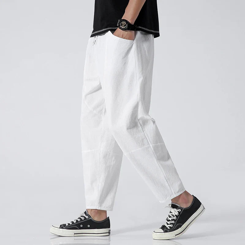 Dwight| Cropped Cotton Pants