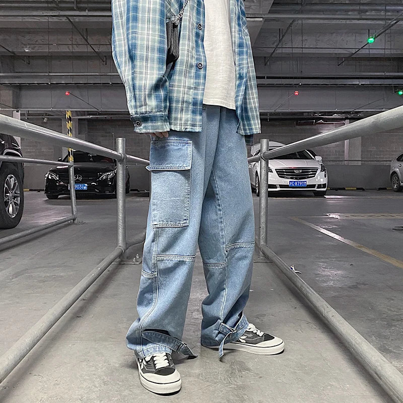 Axel™️ - Wide-Leg Baggy Denim Jeans for Men with Hiphop Style