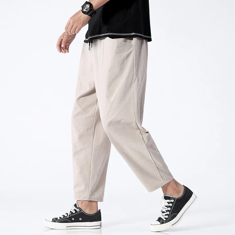 Dwight| Cropped Cotton Pants