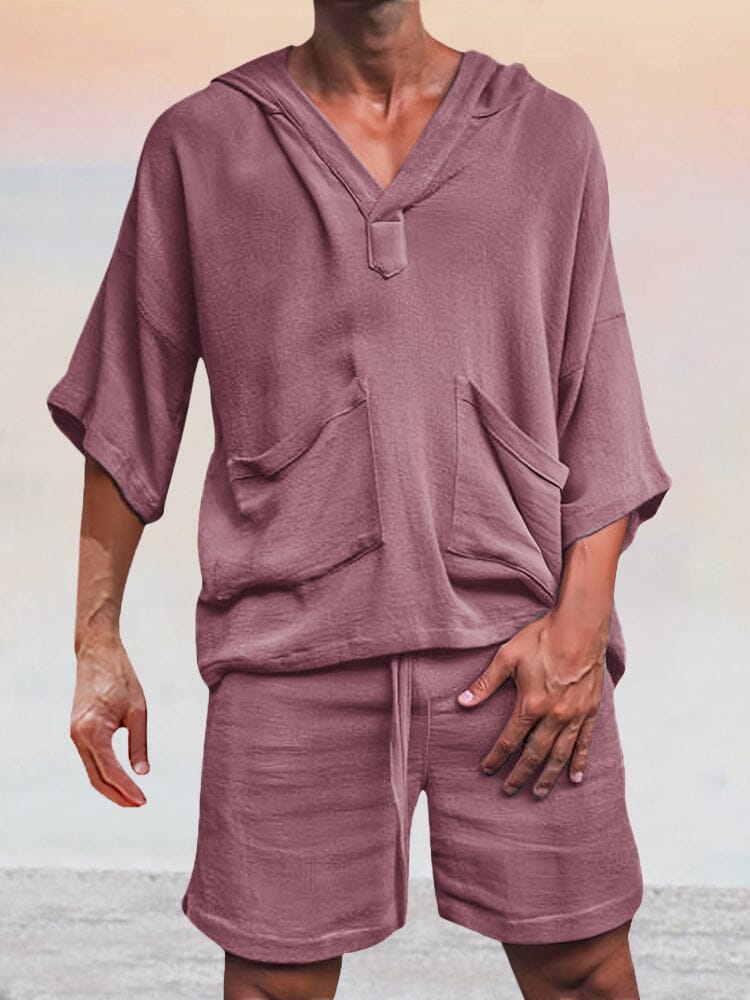 Swag™ | Casual Linen Pullover Hoodie Set