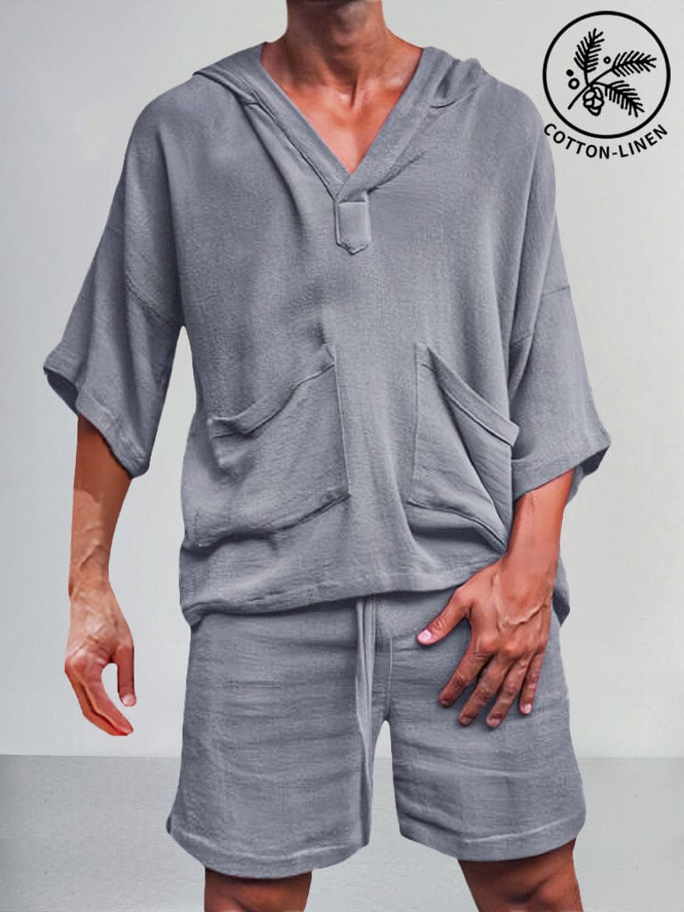 Swag™ | Casual Linen Pullover Hoodie Set