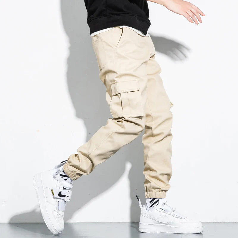 Aero™️ - Spring/Summer Cotton Drawstring Cargo Pants for Men