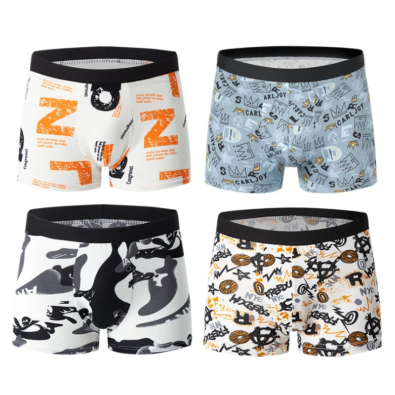 LUVINCE | 4-piece Premium Breathable Crotch Boxers