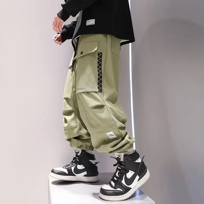 Jett™️ - Oversized Korean Streetwear Cargo Joggers