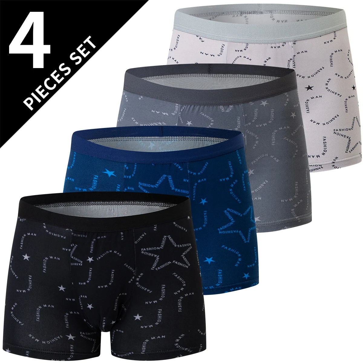 LUVINCE | 4-piece Premium Breathable Crotch Boxers