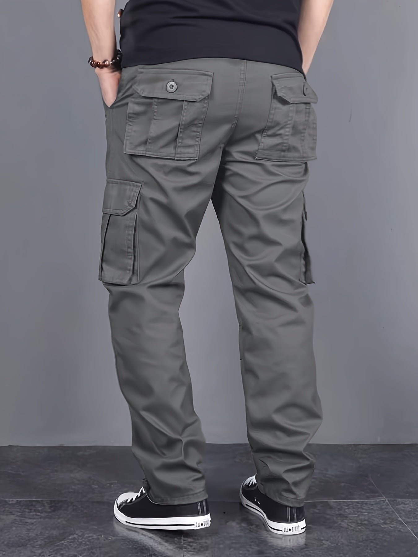 Summit™️ - Loose Fit Cargo Pants with Multi-Pockets and Drawstring for Men, Ideal for Outdoor