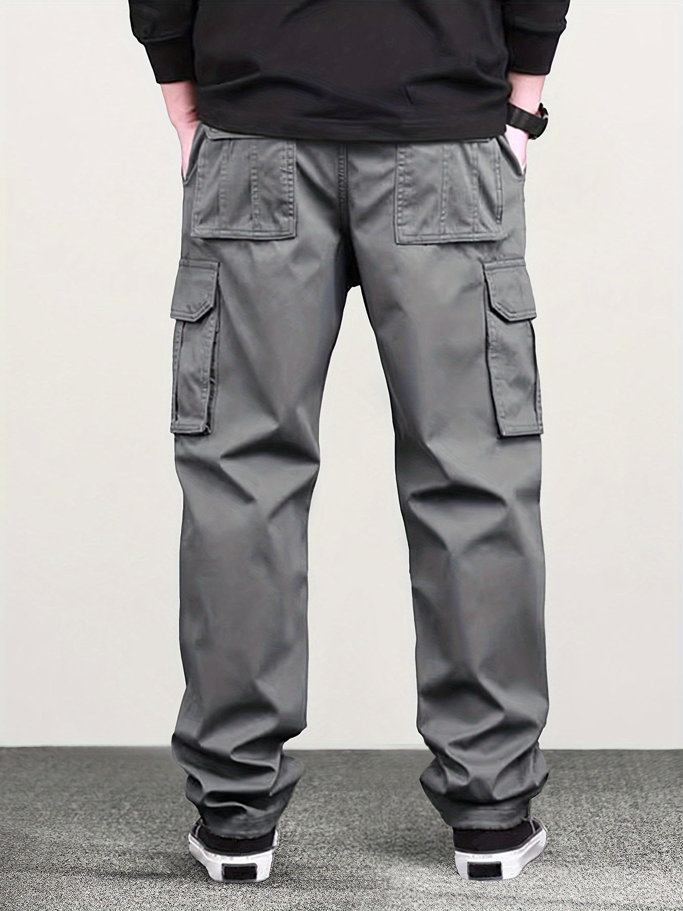 Horizon™️ - Classic Cargo Pants with Flap Pockets and Drawstring Waist for Men, Loose Fit for Hiking, Fishing & Outdoor Camping