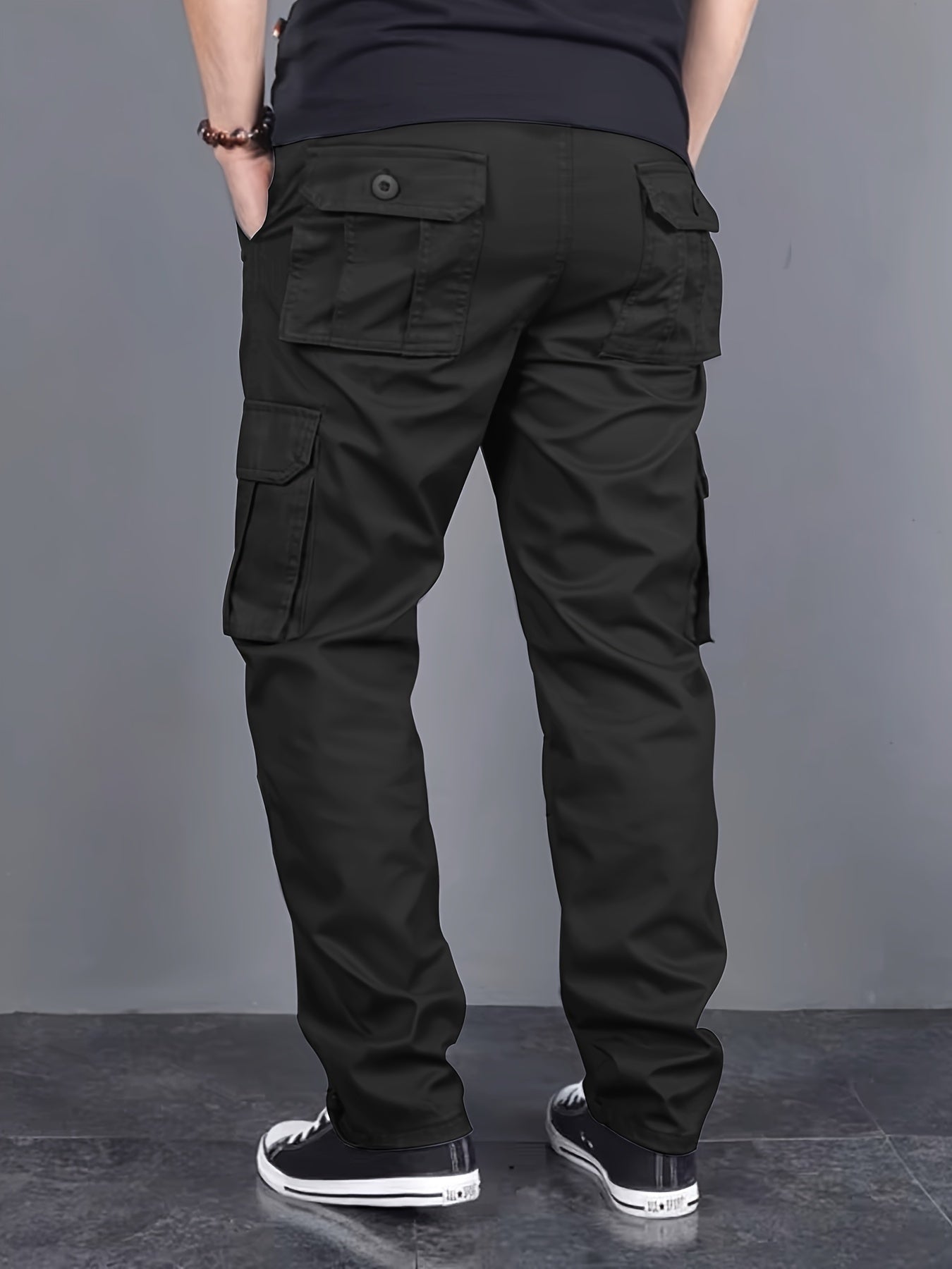 Summit™️ - Loose Fit Cargo Pants with Multi-Pockets and Drawstring for Men, Ideal for Outdoor