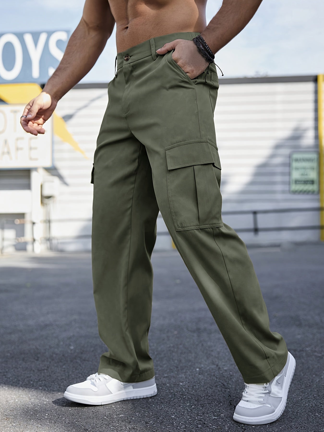 Amphy™️ - Regular Fit Non-Stretch Cargo Pants