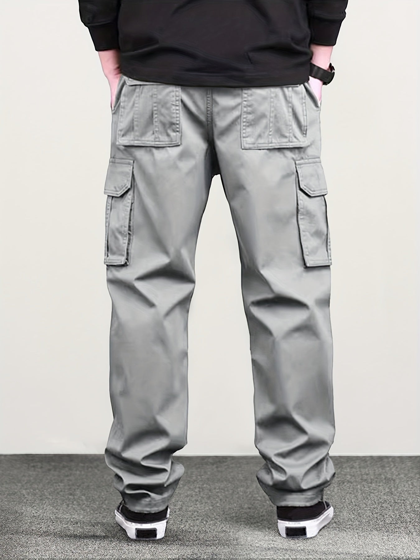 Horizon™️ - Classic Cargo Pants with Flap Pockets and Drawstring Waist for Men, Loose Fit for Hiking, Fishing & Outdoor Camping