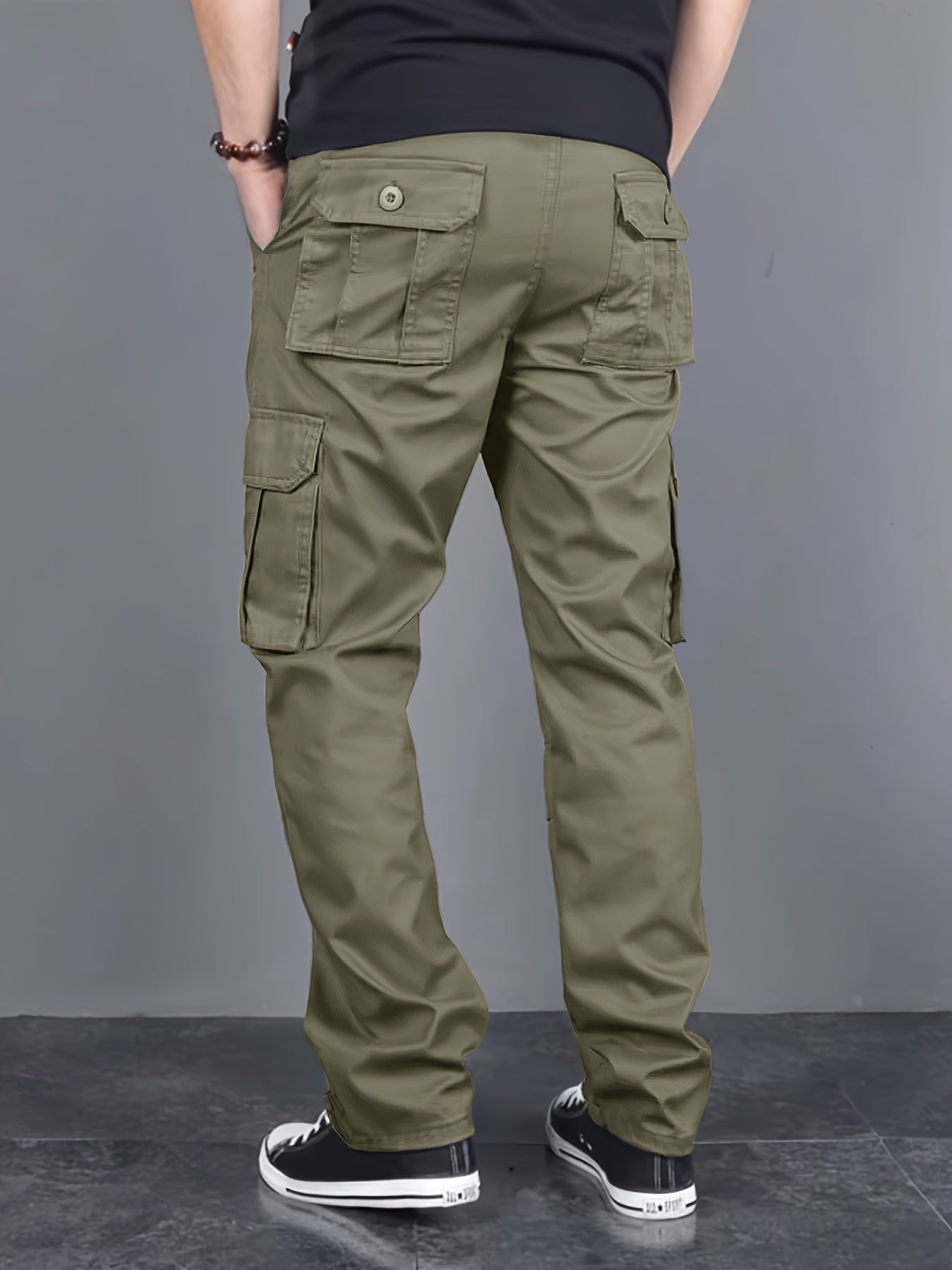 Summit™️ - Loose Fit Cargo Pants with Multi-Pockets and Drawstring for Men, Ideal for Outdoor