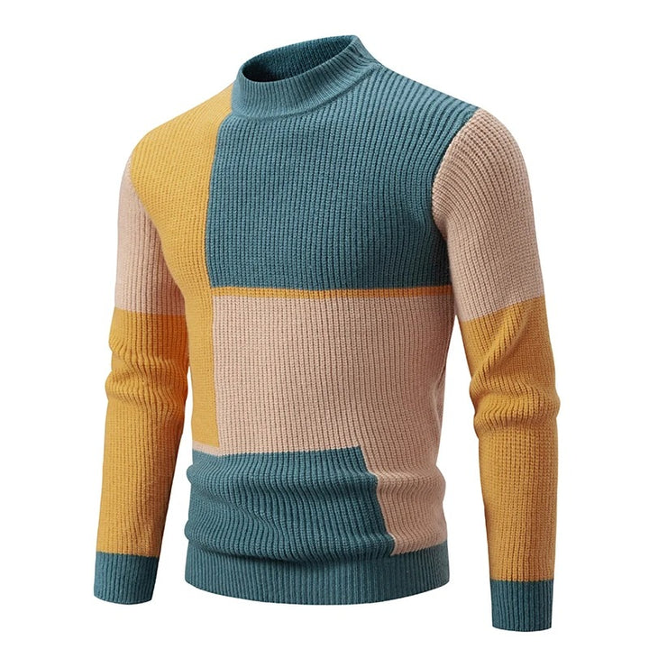 Jasper™ | Colorblock High-Neck Sweater