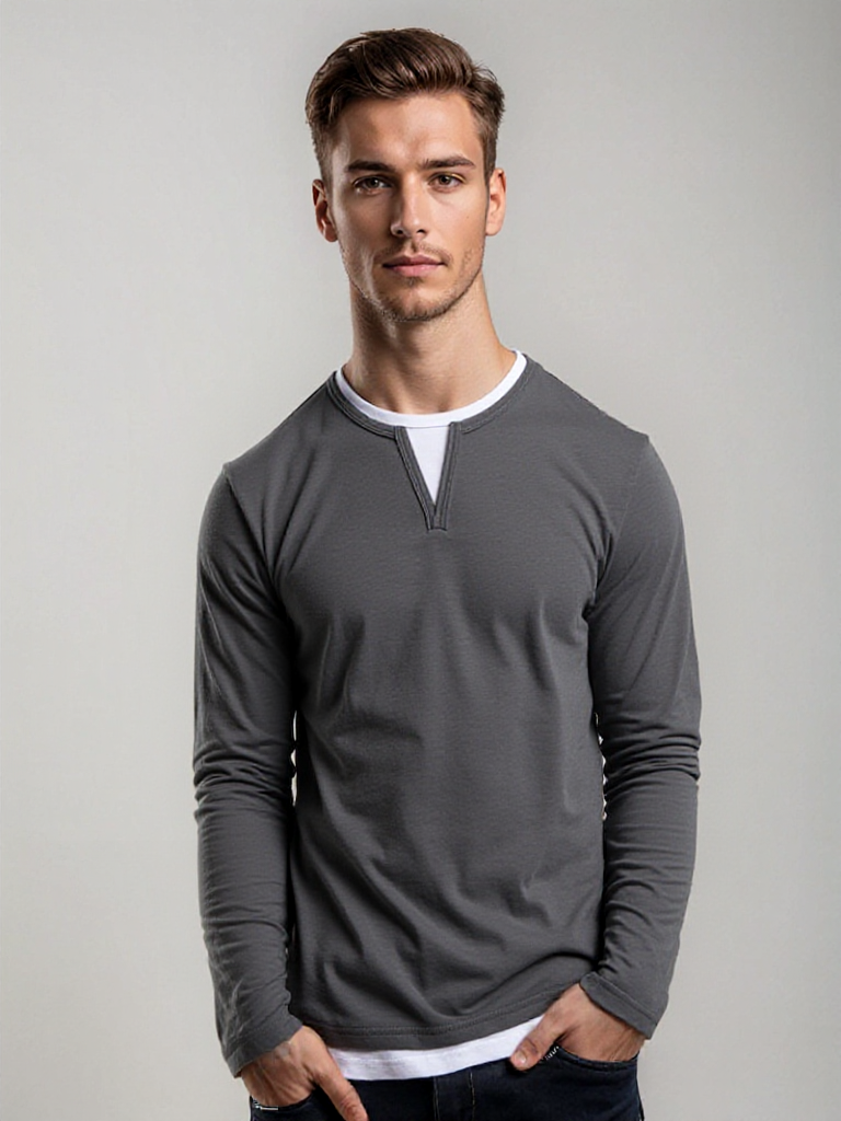 KURT™ Long Sleeve Henley