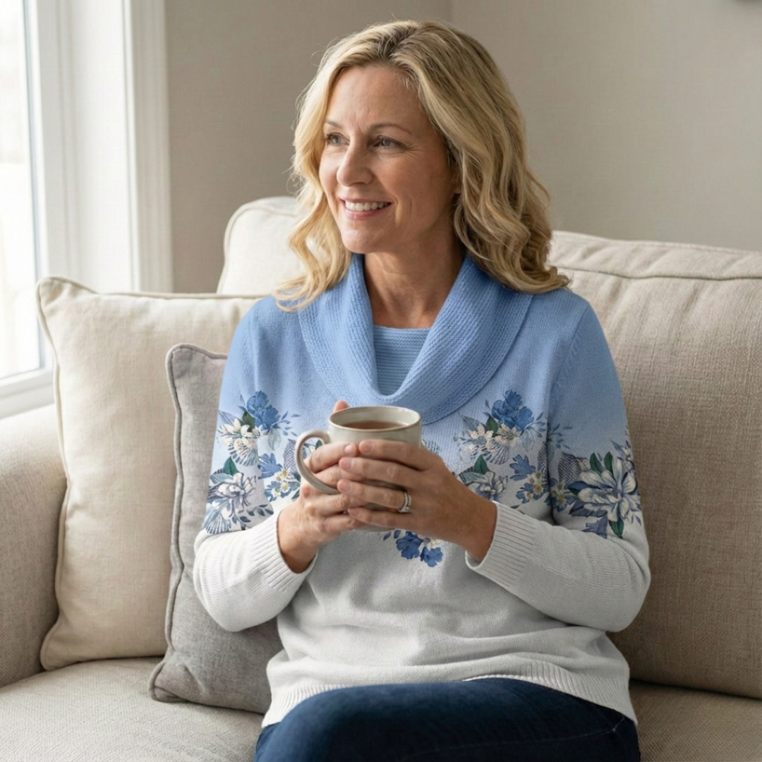 Noelle™ | Refined Floral Sweater