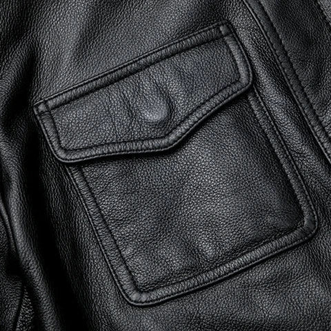 Ian™ - Vintage Vegan Leather Jacket