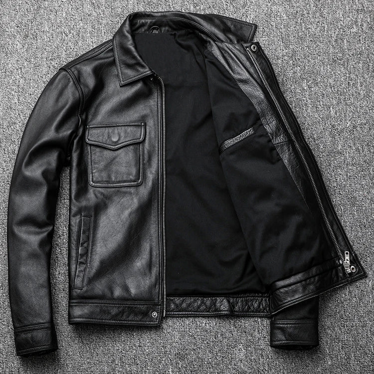 Ian™ - Vintage Vegan Leather Jacket