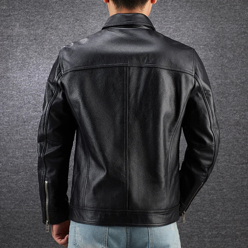 Ian™ - Vintage Vegan Leather Jacket